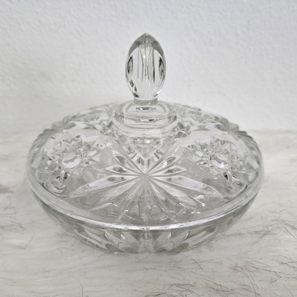 N/A Other - Vintage Glass Laser Cut Candy Dish